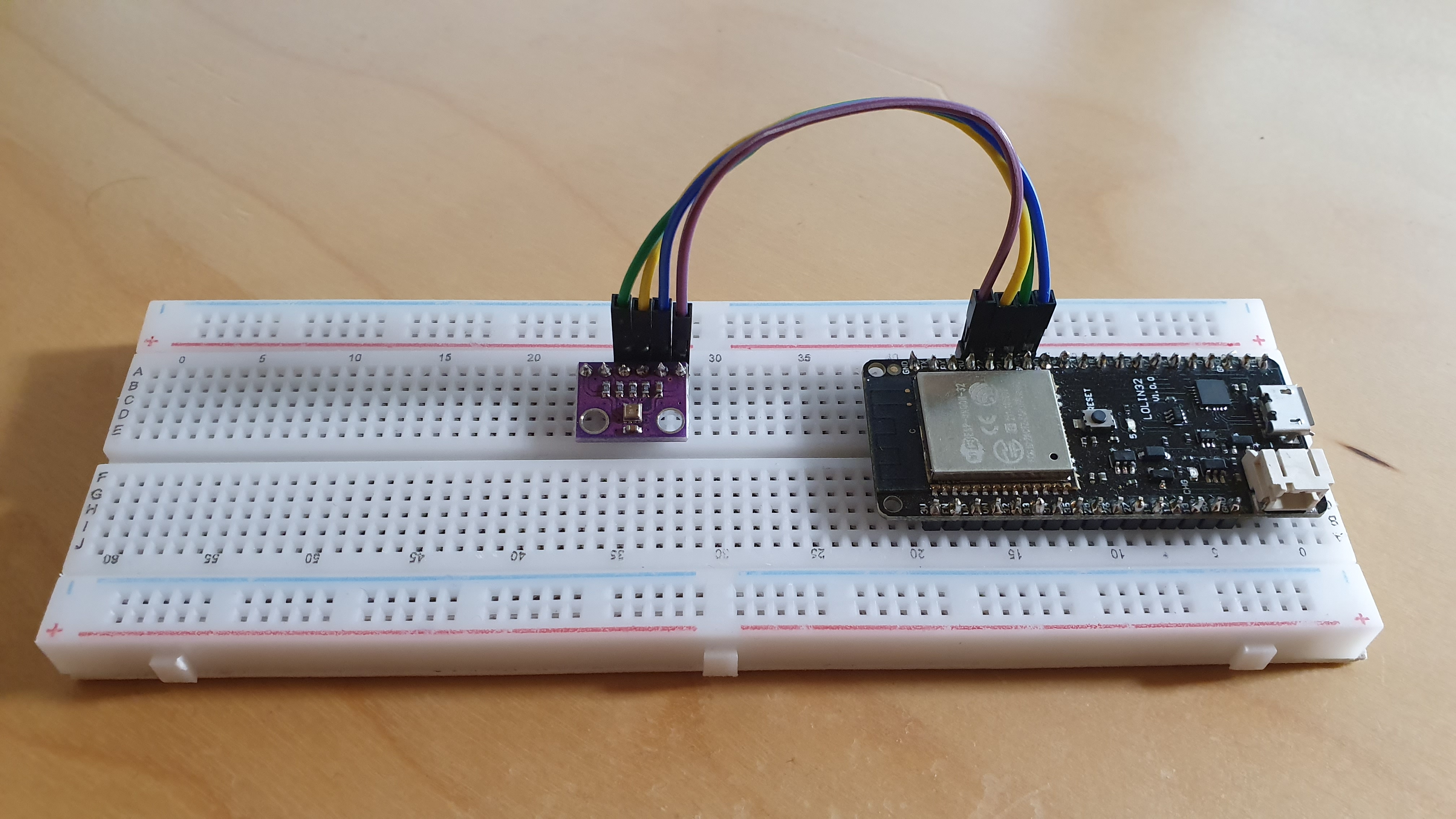 ESP32 and BME280 as Temperature, Humidity and Pressure Sensor